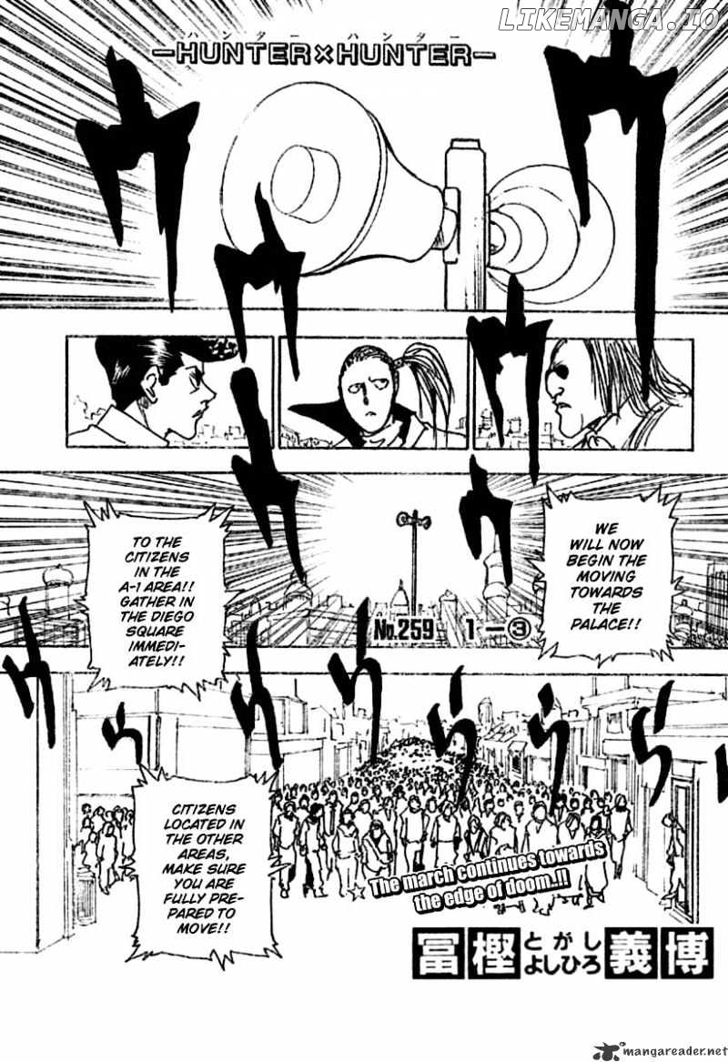 Hunter x Hunter, Chapter 259 image 01